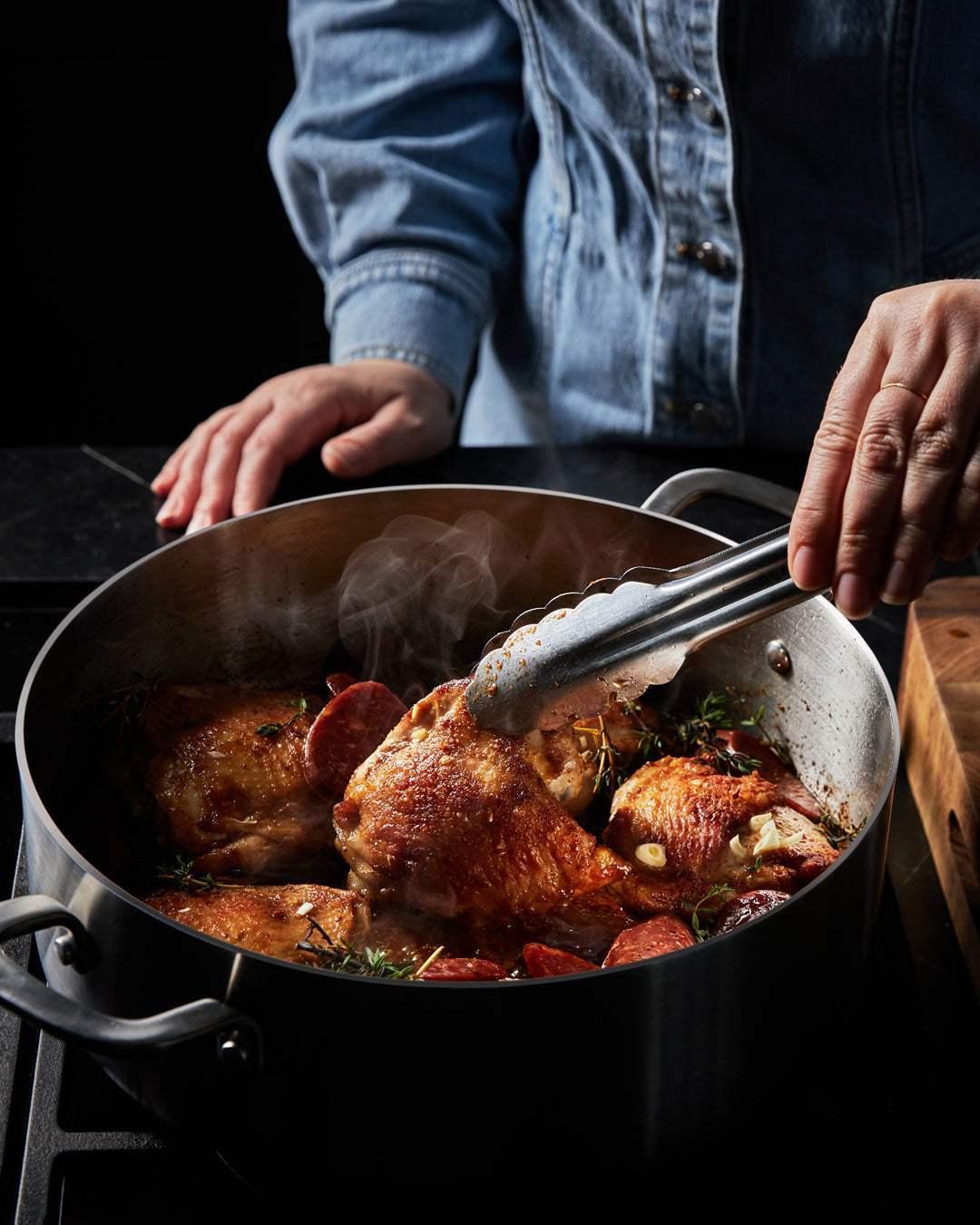 MAKO Ultimate Kitchen Upgrade Olive Set (14 Piece Set) CookDineHost Essential Pan stovetop chicken