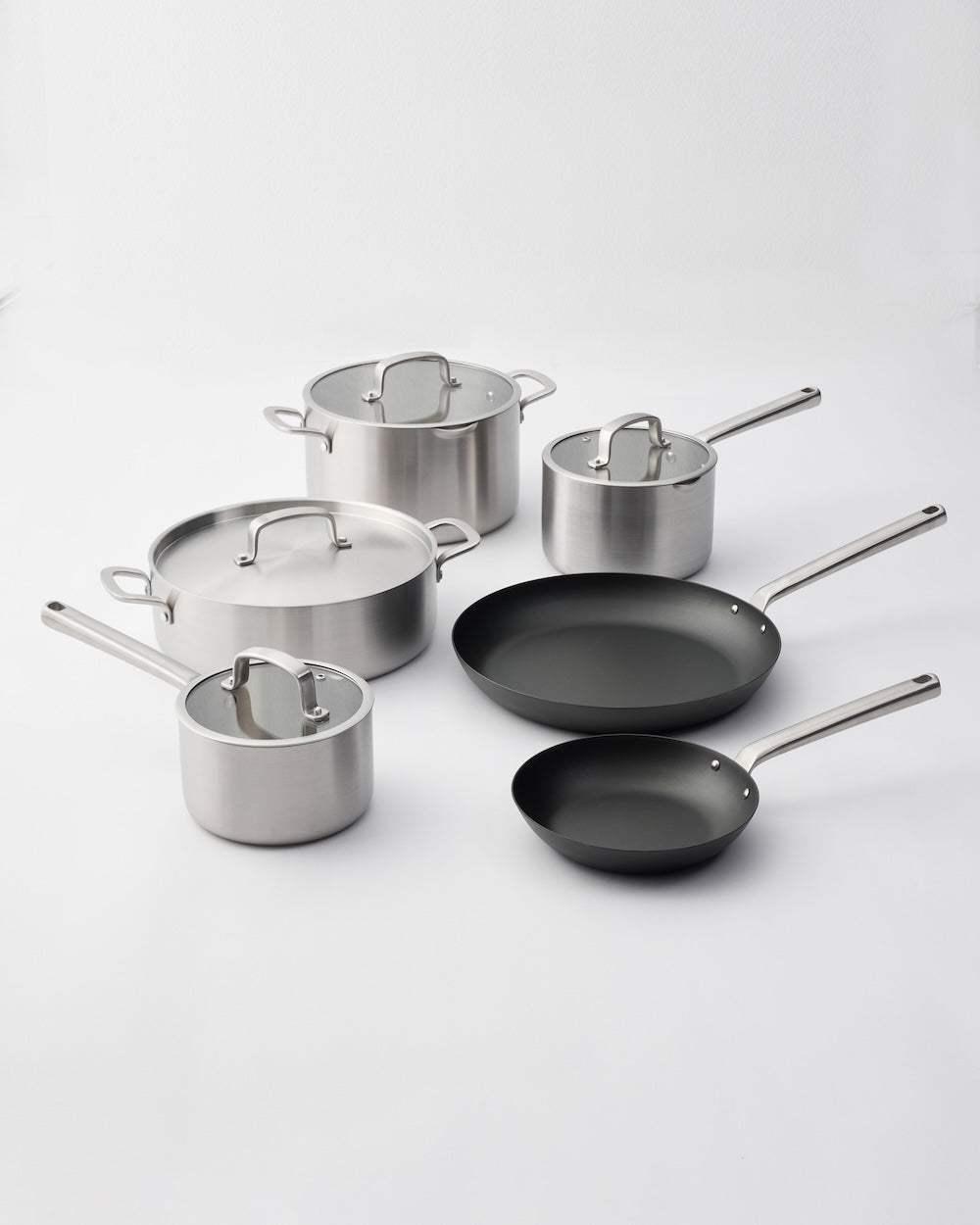 MAKO Black Steel & Genius 5-Ply Set (6-piece) Frying Pan by MAKO - only available at CookDineHost