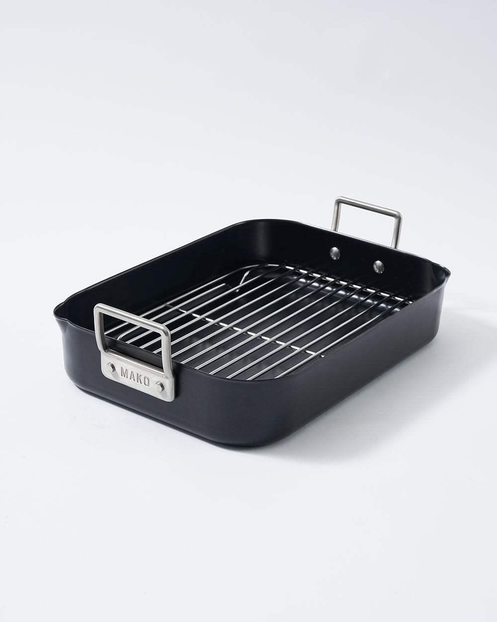 MAKO Non-Stick Collection (5 Piece Set) CookDineHost - classic oaster side angle white background