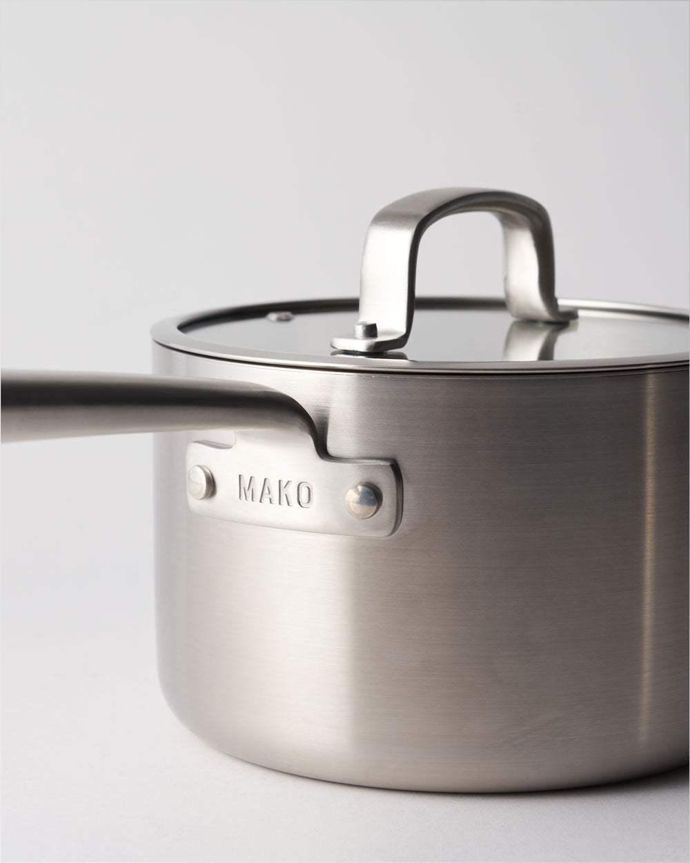 10020_S8006: MAKO Genius 5-Ply 18cm Saucepan with Lid Saucepan by MAKO - only available at CookDineHost