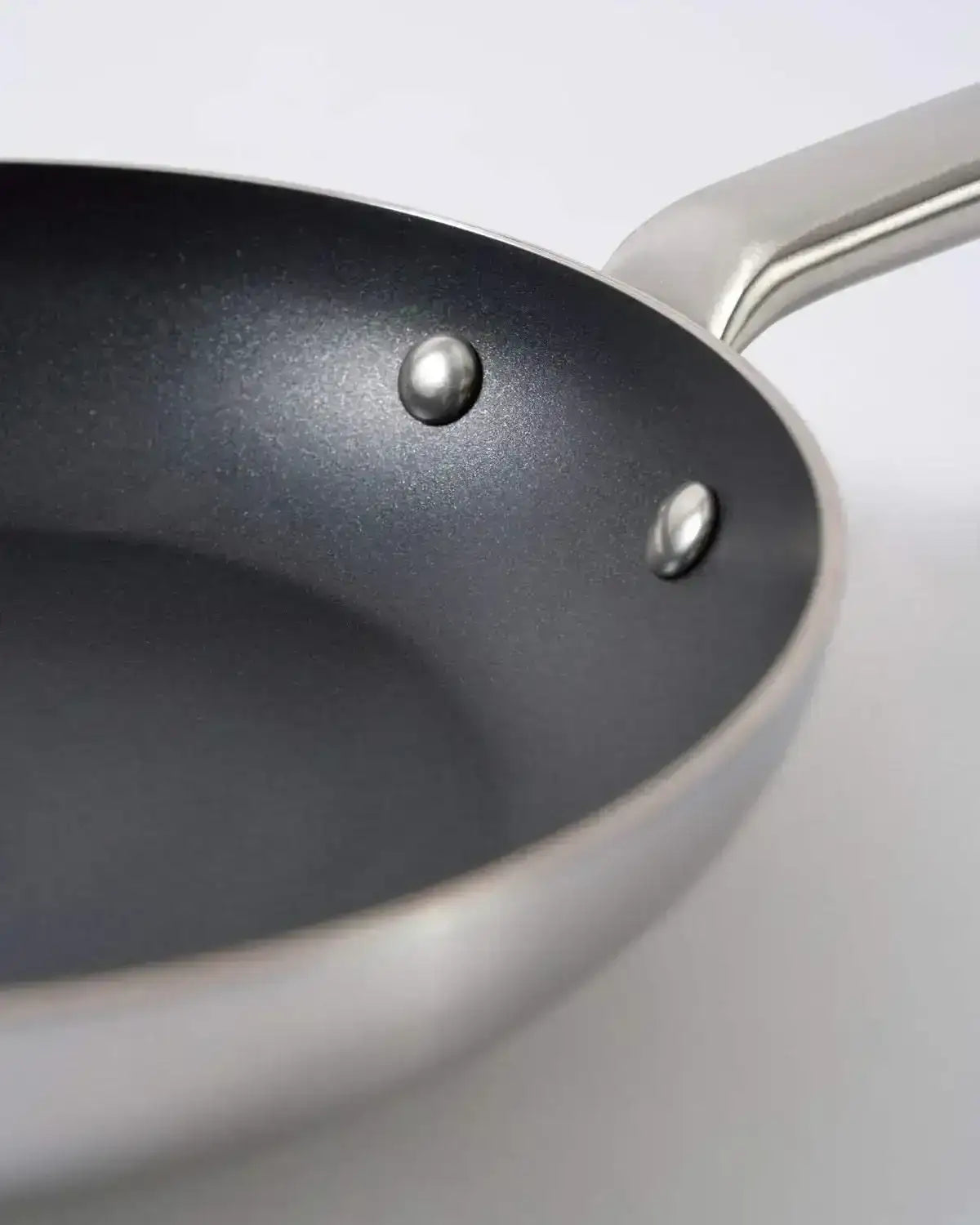 Close-up of MAKO saucepan by Marion Grasby, nonstick 5-ply cookware at CookDineHost