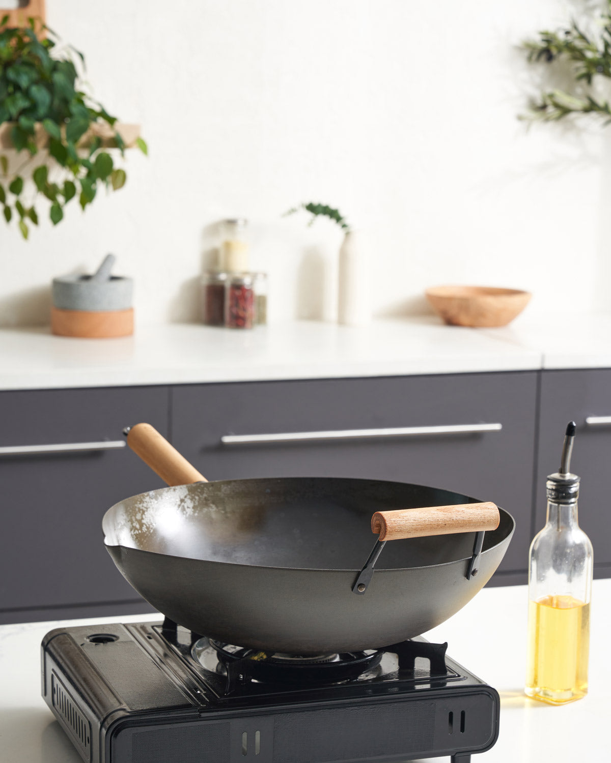 MAKO Black Steel 14" Wok