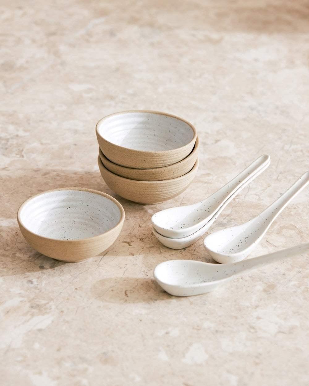 Anaya Mini Bowl & Spoon Set Mini Bowl & Spoon Set by Asoke - only available at CookDineHost