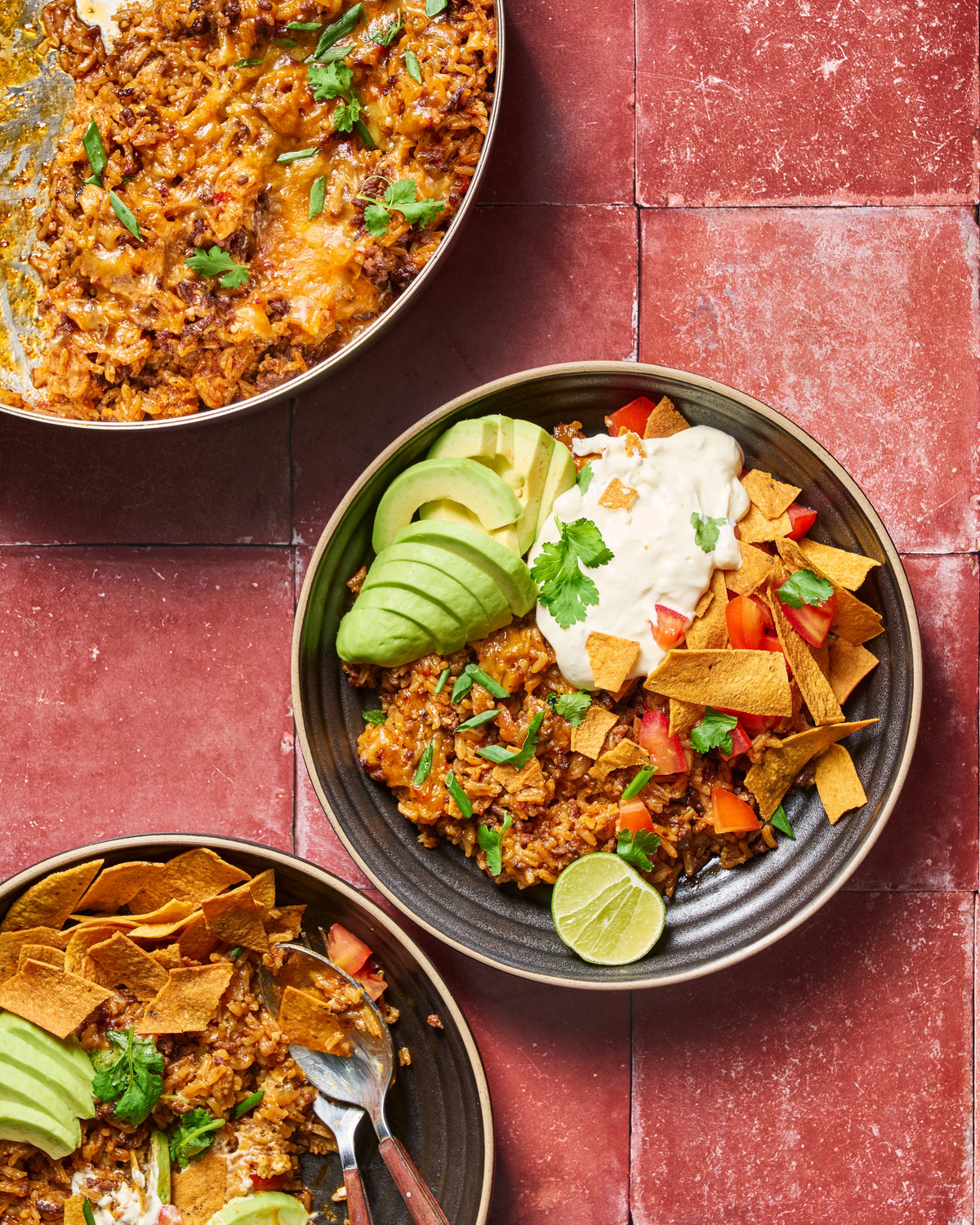 One-Pan Cheesy Taco Rice