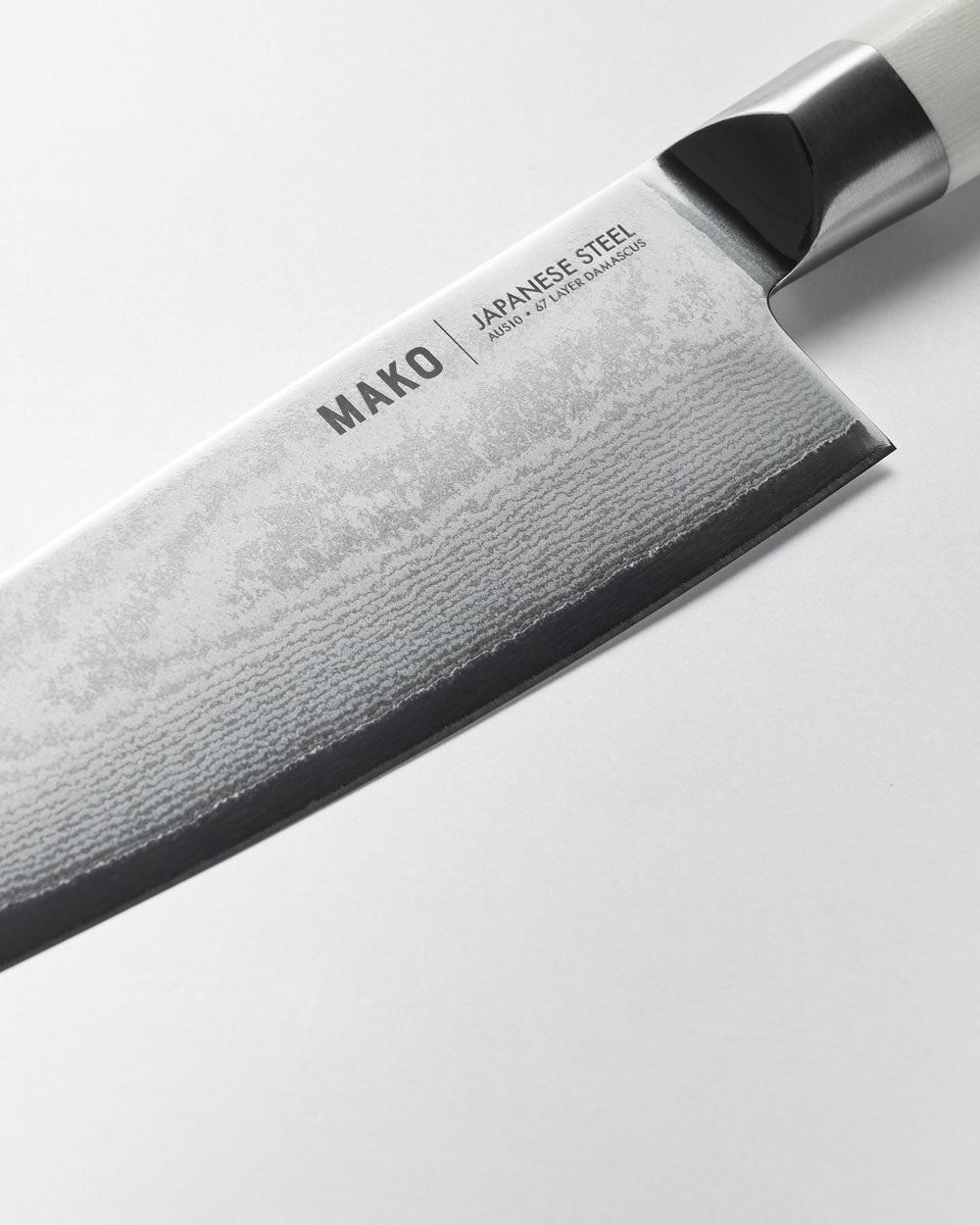 MAKO Japanese Steel Cream 7″ Santoku Knife