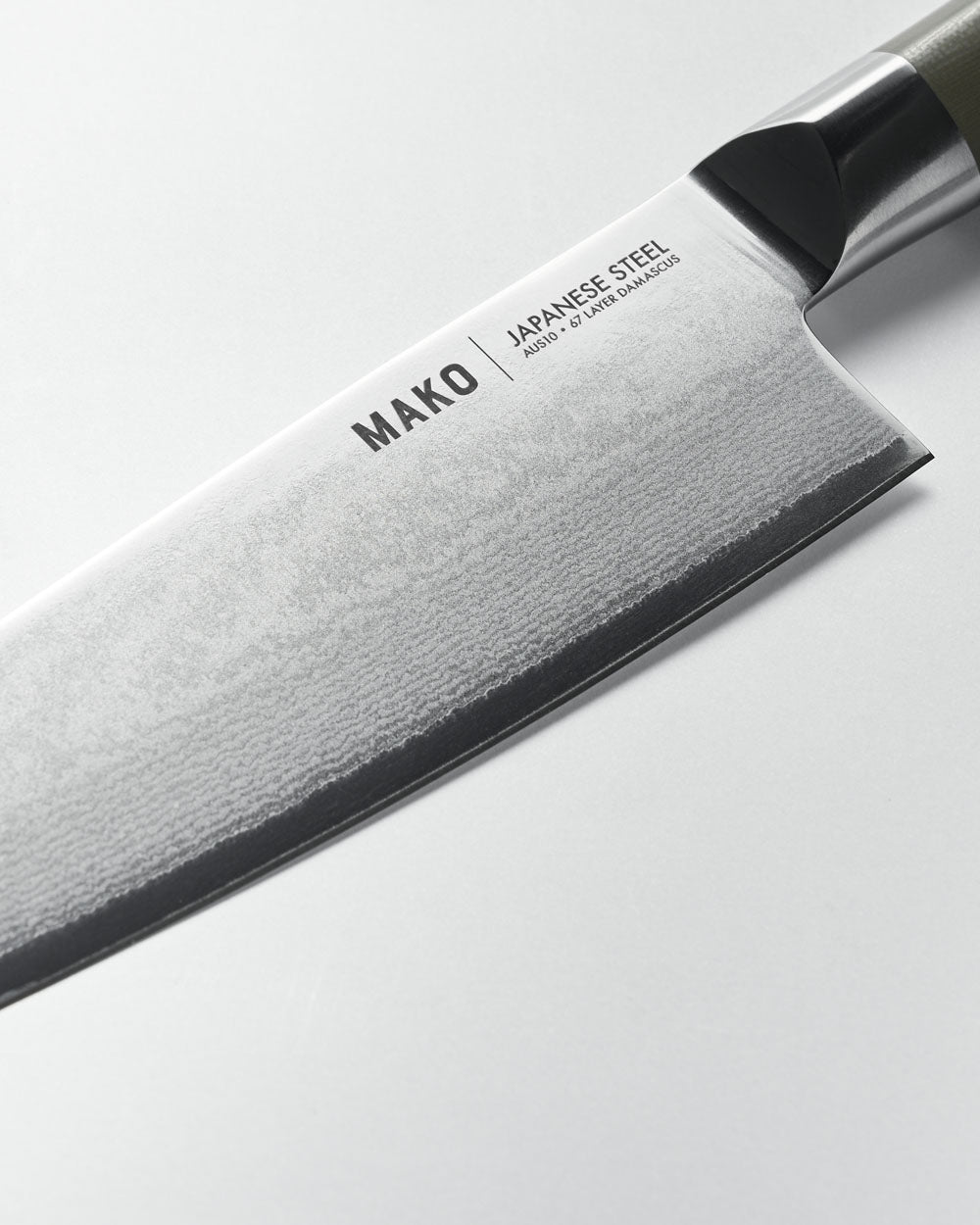 MAKO Japanese Steel Olive Green 7″ Santoku Knife