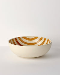 Stripe Serving/Salad Bowl - Terracotta