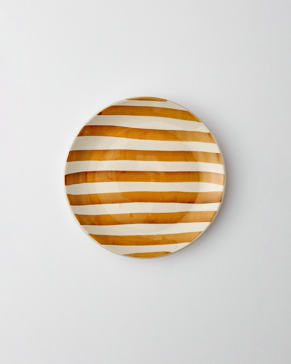 Allaro Small Plate Set of 4 - Rust Stripe