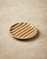 Stripe Small Plate Set of 4 - Terracotta