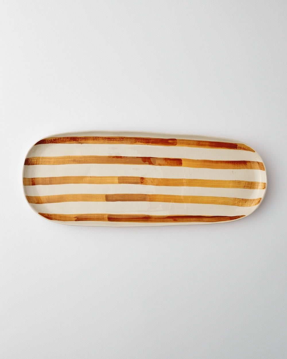 Stripe Platter & Bowl Set - Terracotta