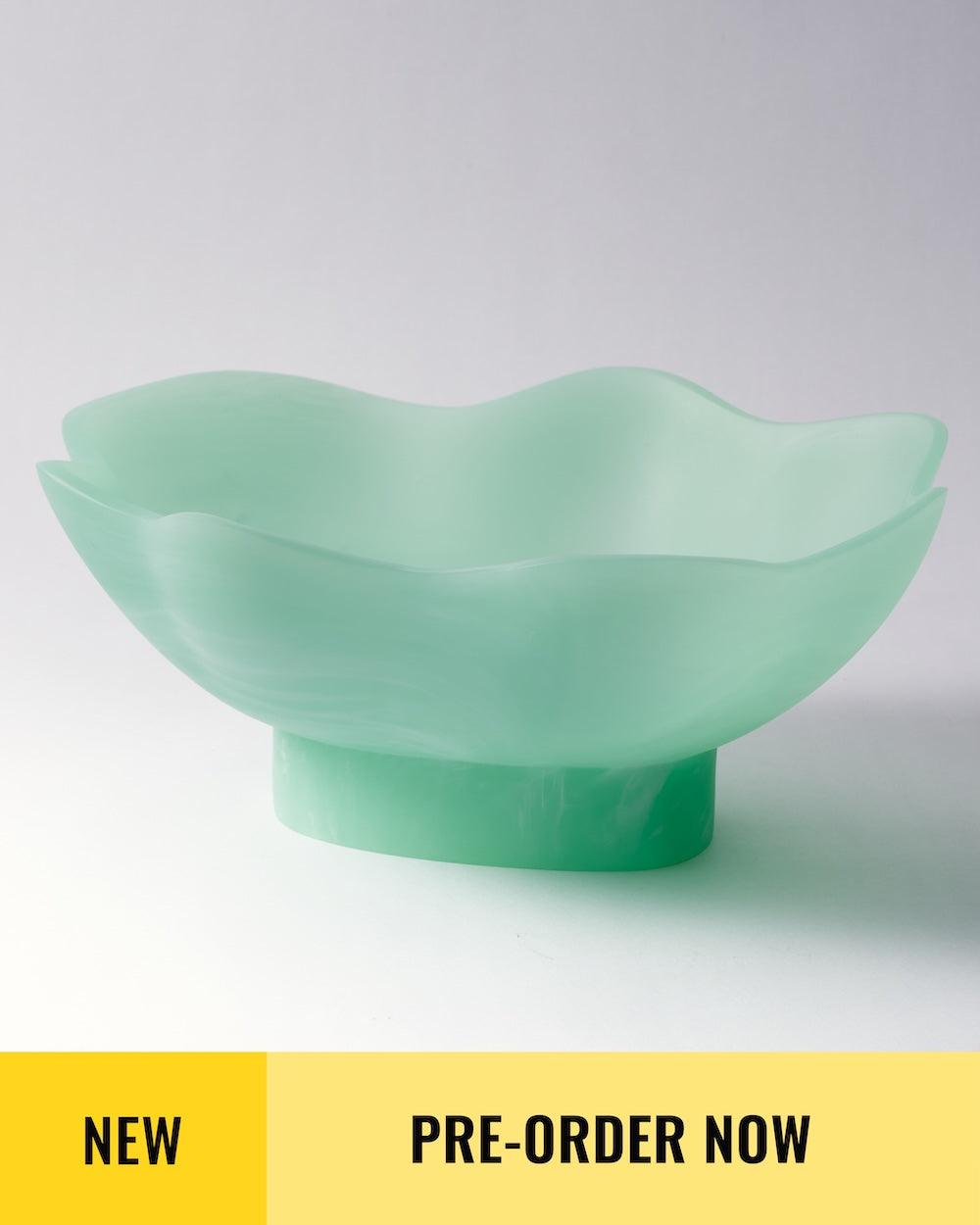 Maya Resin Footed Bowl - Mint - CookDineHost