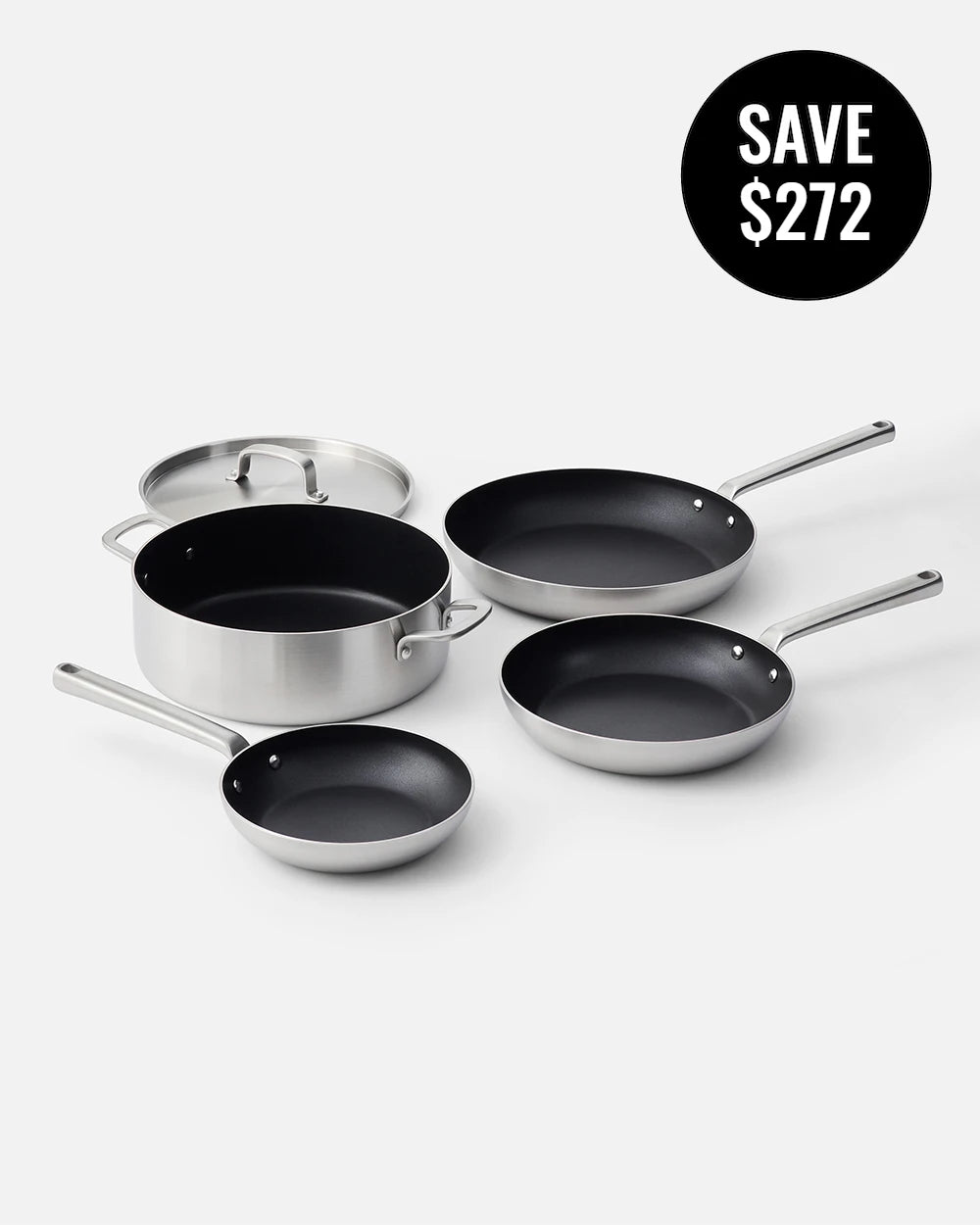 MAKO 5-Ply Non-Stick Set (4-Piece)