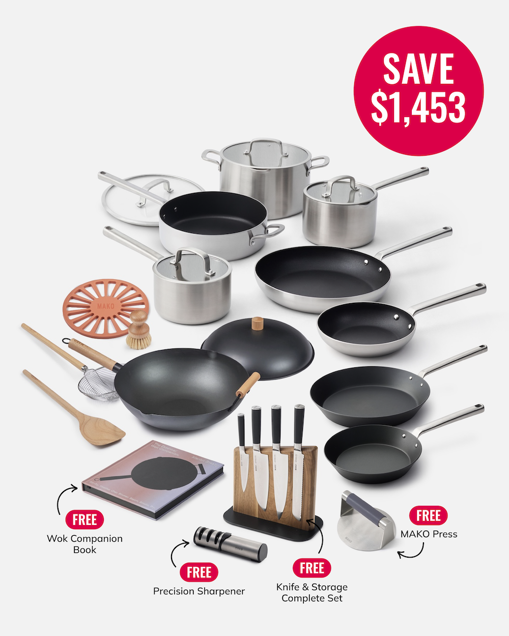 MAKO Cookware Mega Set
