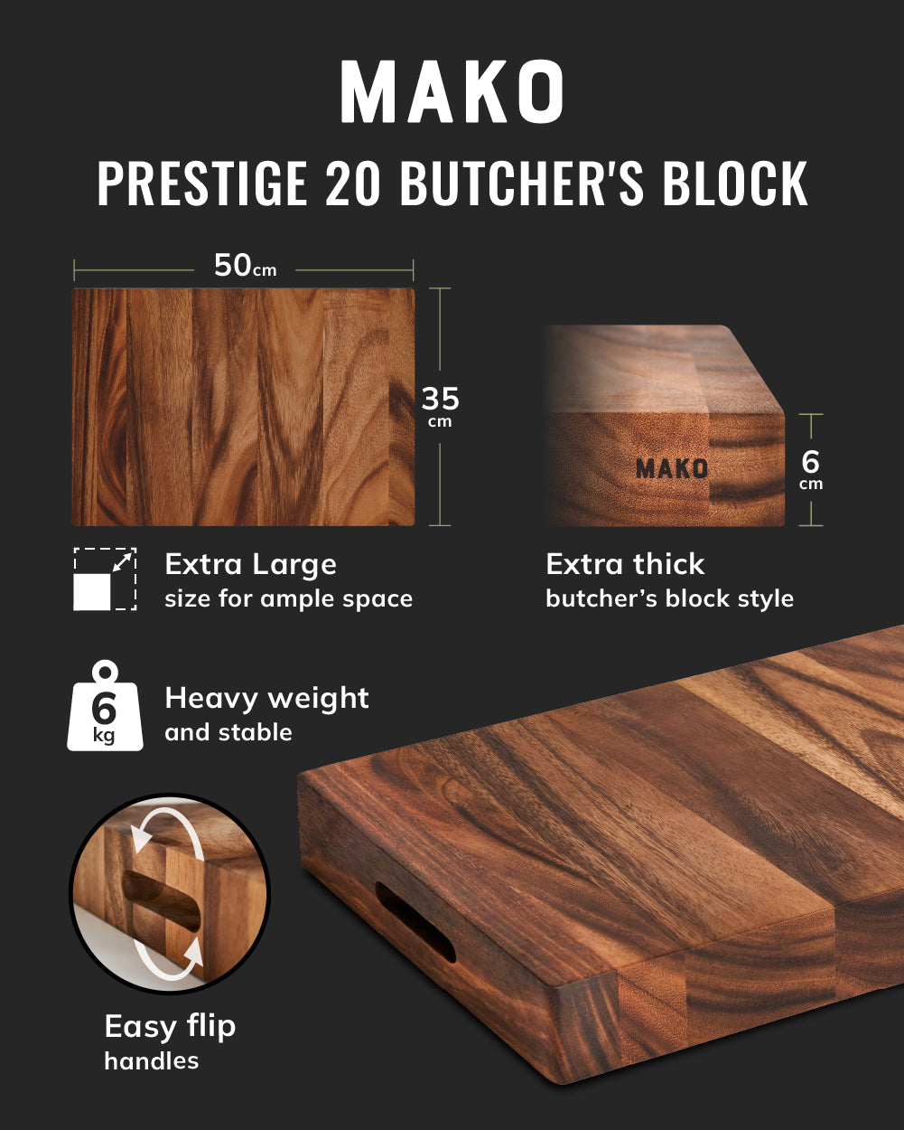 MAKO Prestige 20 Butchers Block