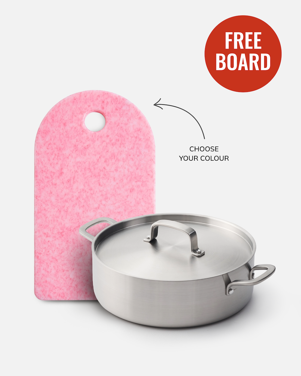 MAKO 5-Ply Stainless Steel Essential Pan - Free Fairy Floss Sasni Board