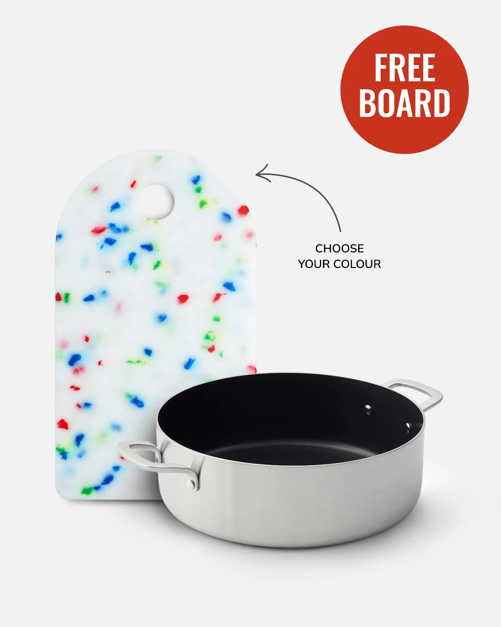 MAKO 5-Ply Non-Stick Essential Pan Free Sasni Chopping Board Sprinkle