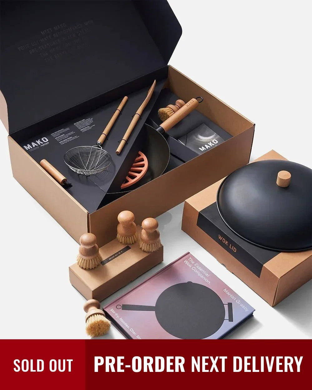 MAKO Black Steel 14 Wok Essentials Set (PRE-ORDER)