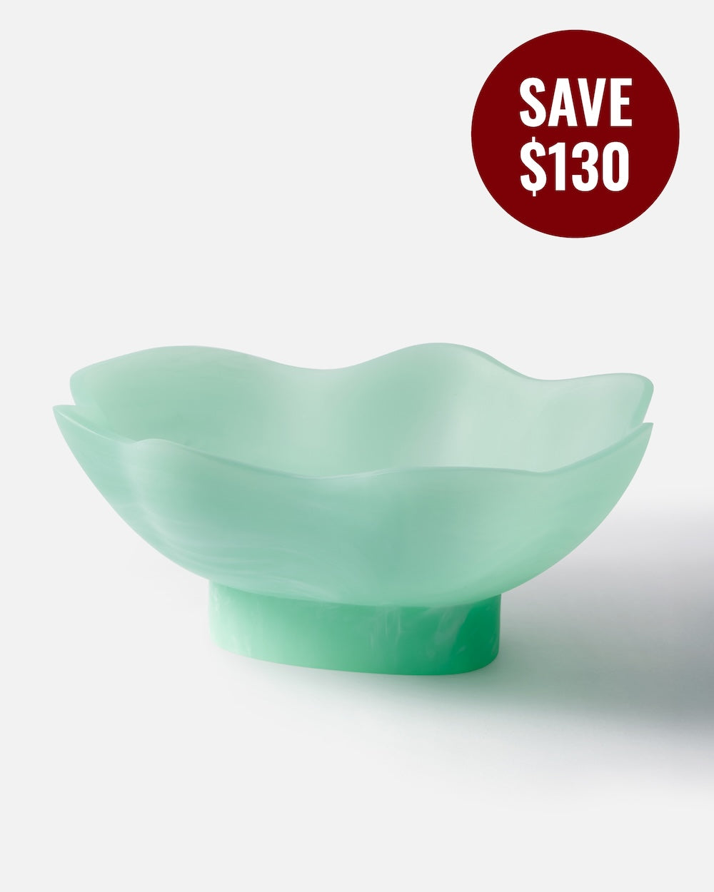 Maya Resin Footed Bowl - Mint CookDineHost