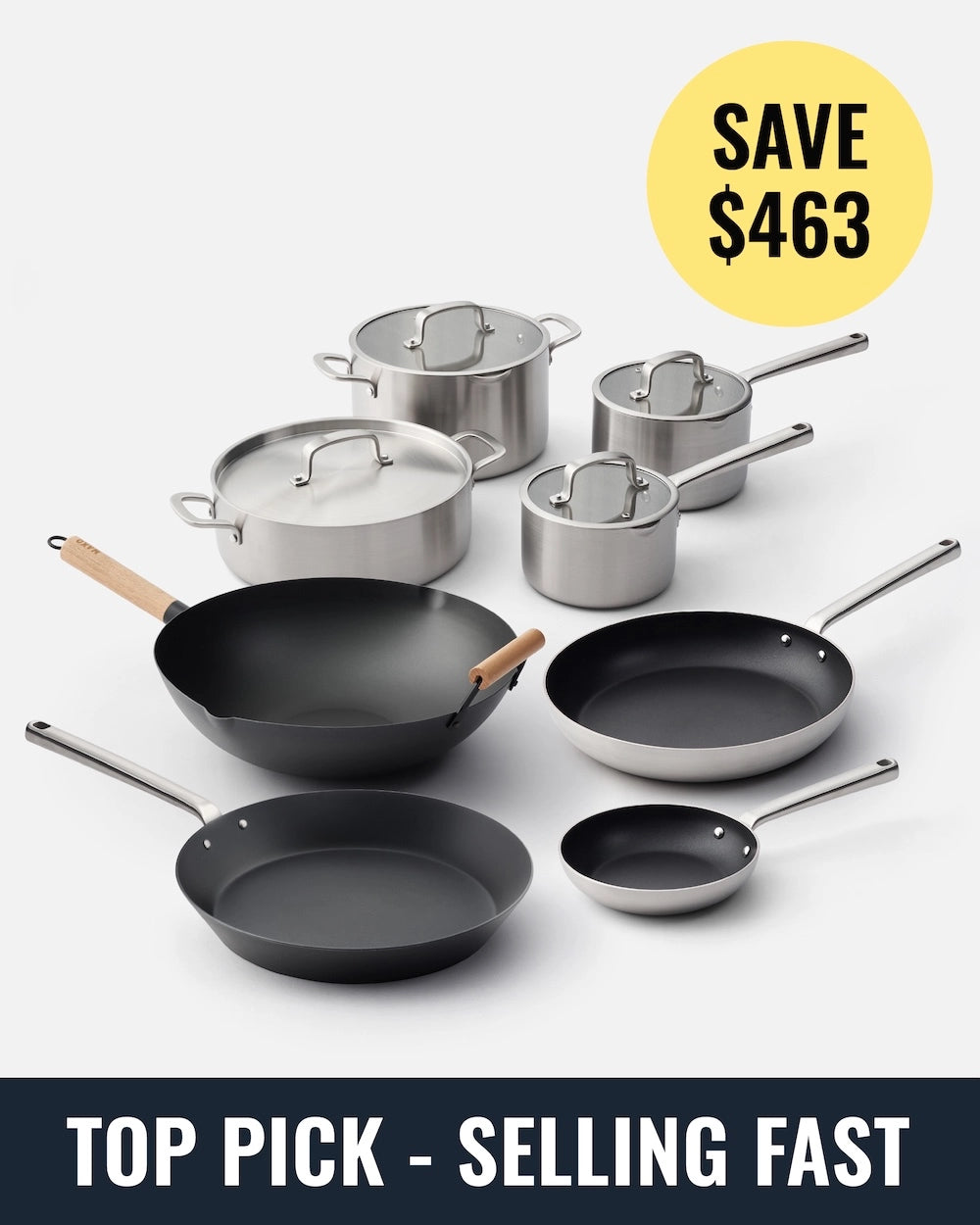 MAKO Cookware Essentials (8 Piece Set) at CookDineHost