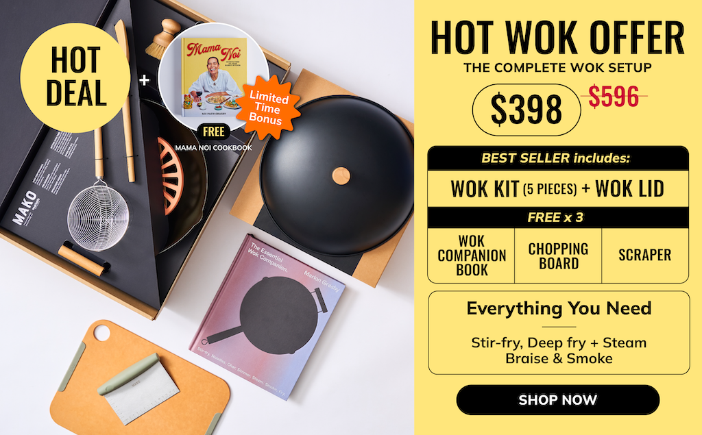 Hot Wok offer - the complete wok set-up: wok kit, wok lid and three free extras