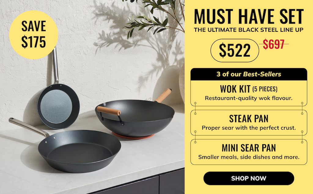 MAKO Must Have Set offer - the ultimate black steel line-up of three best-sellers
