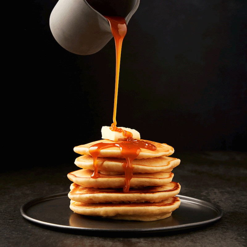 Coconut Pancakes With Salted Caramel