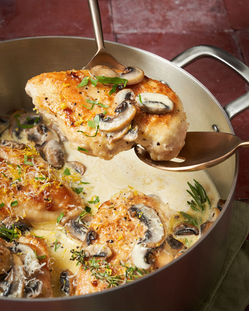 One Pot Creamy Chicken & Mushroom