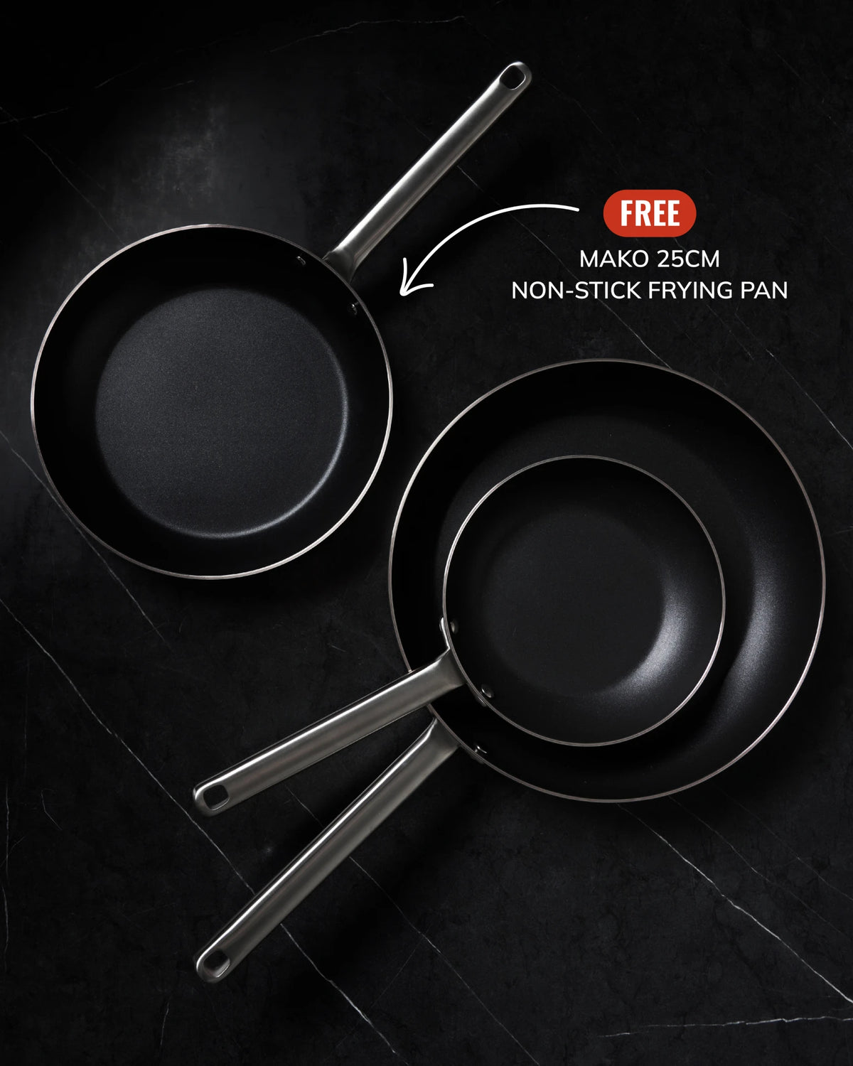 MAKO 5-Ply Non-Stick Frying Pan Duo Offer – CookDineHost
