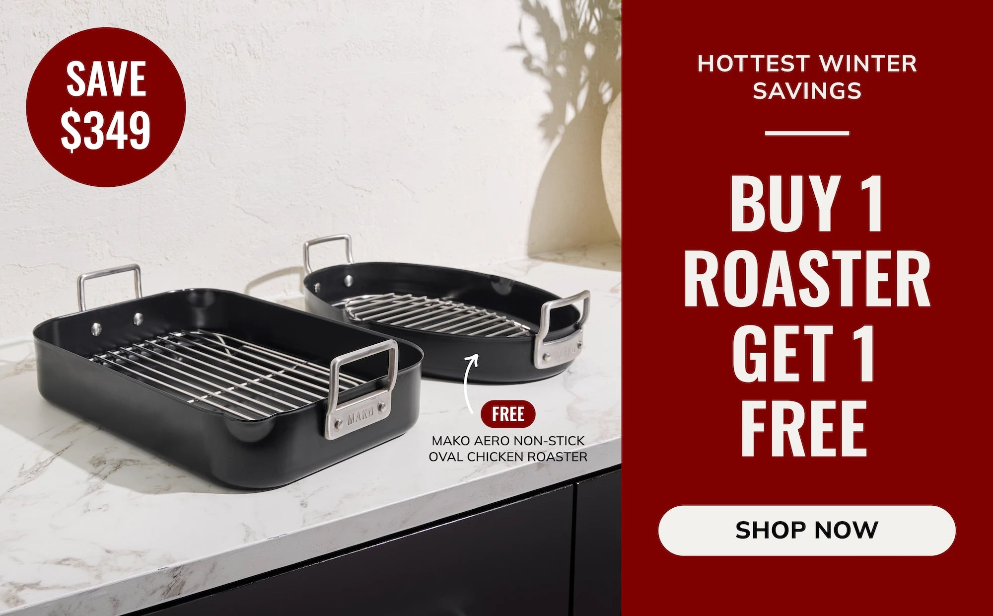 MAKO Classic Roaster buy on get an Oval Chicken Roaster FreeCookDineHost Mid Year Offers