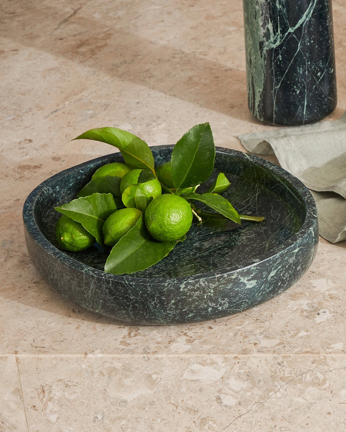 Kaveri Marble Extra Large Bowl - Green