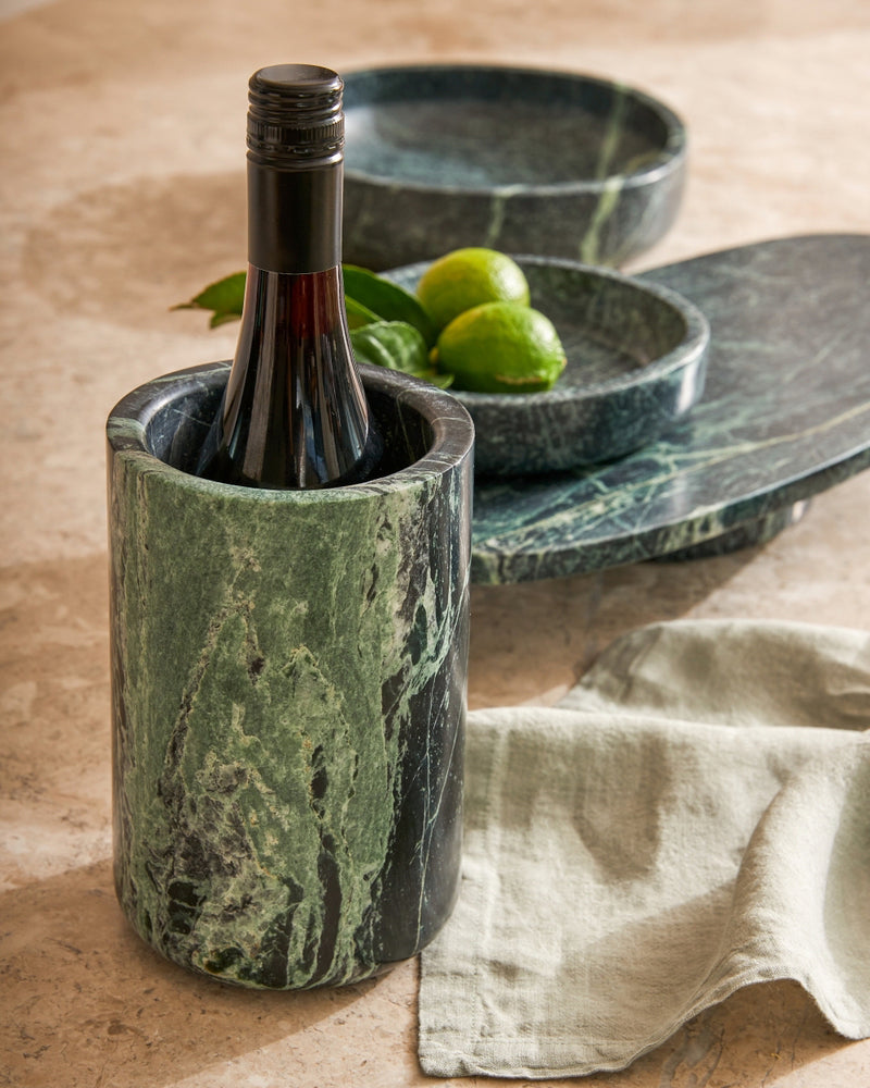 Kaveri Marble Wine Cooler - Green
