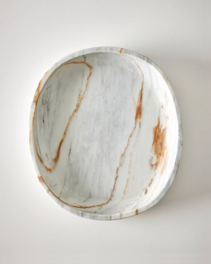 Kaveri Marble Large Bowl - Calacatta Gold