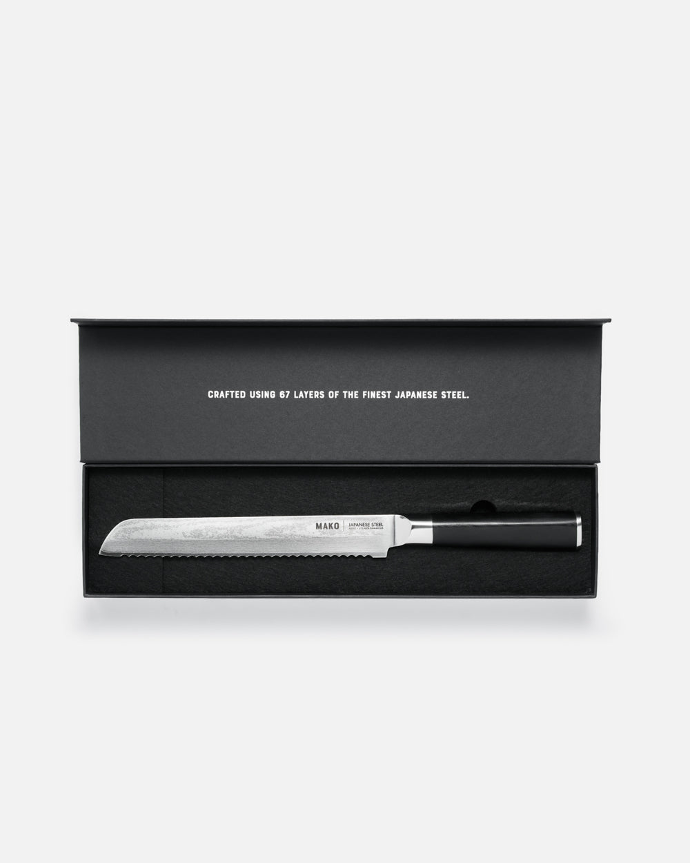MAKO Japanese Steel Black 8″ Bread Knife