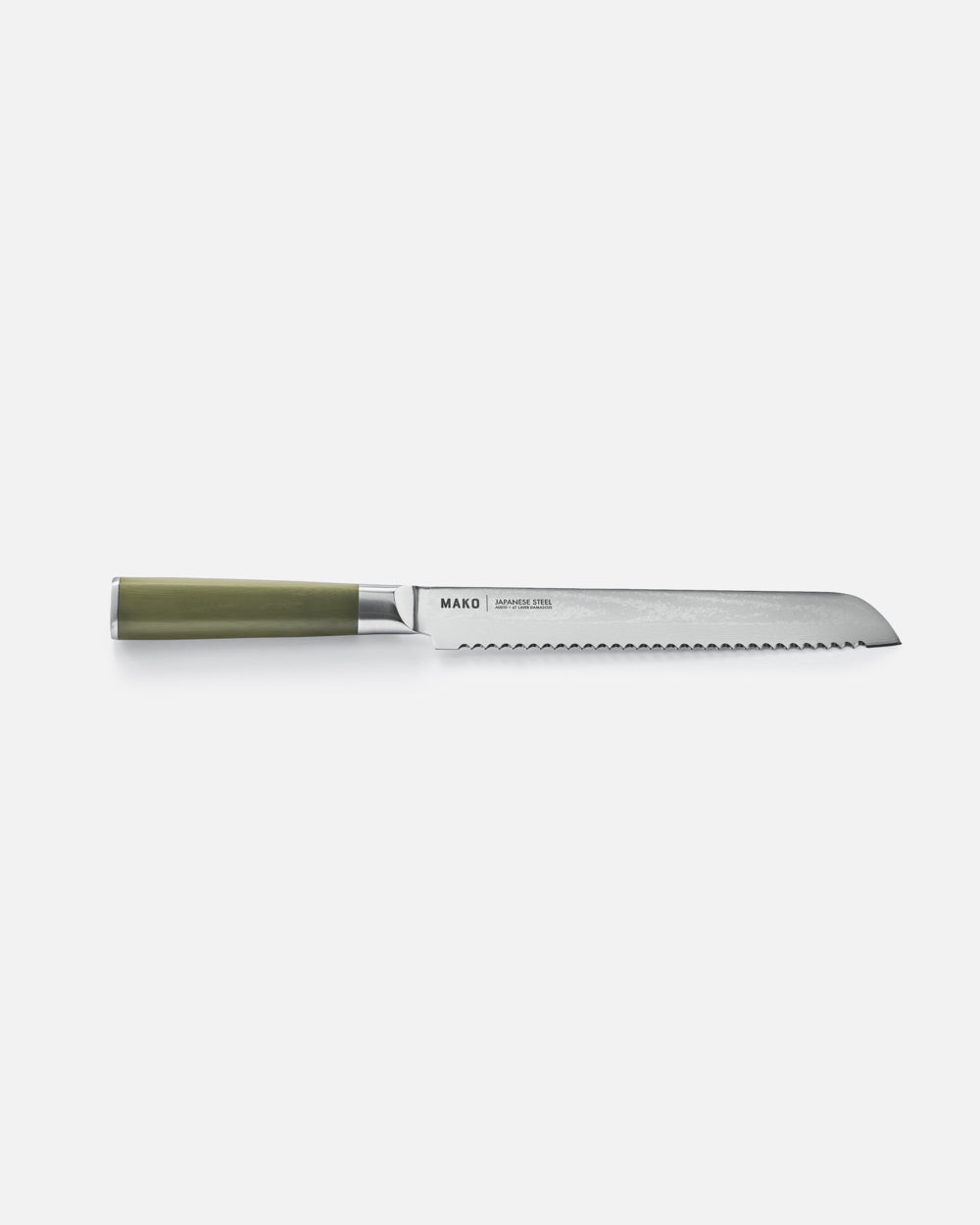 MAKO Japanese Steel Olive Green 8″ Bread Knife