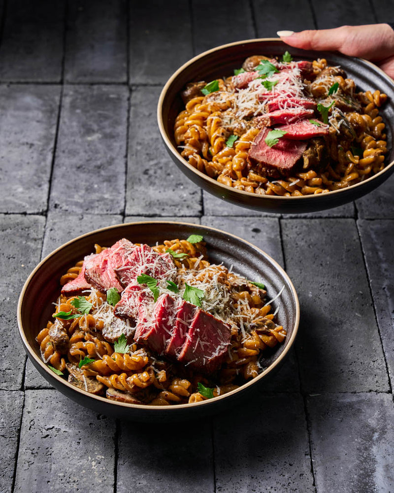 Creamy Steak & Mushroom Pasta