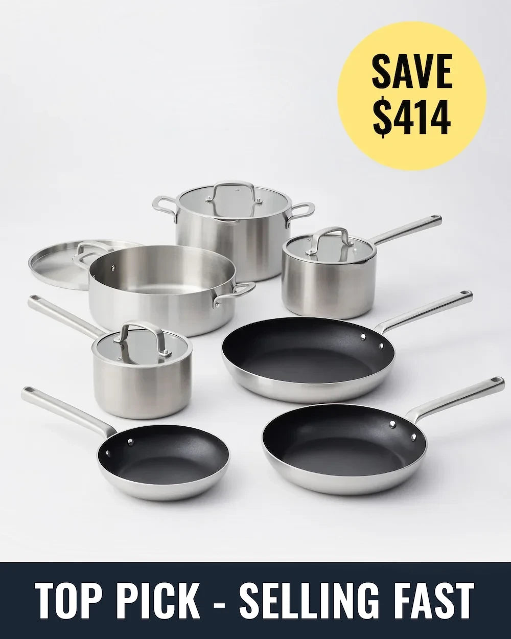 MAKO GENIUS 5-PLY ULTIMATE SET (7-PIECE) Top pick Banner - CookDIneHost