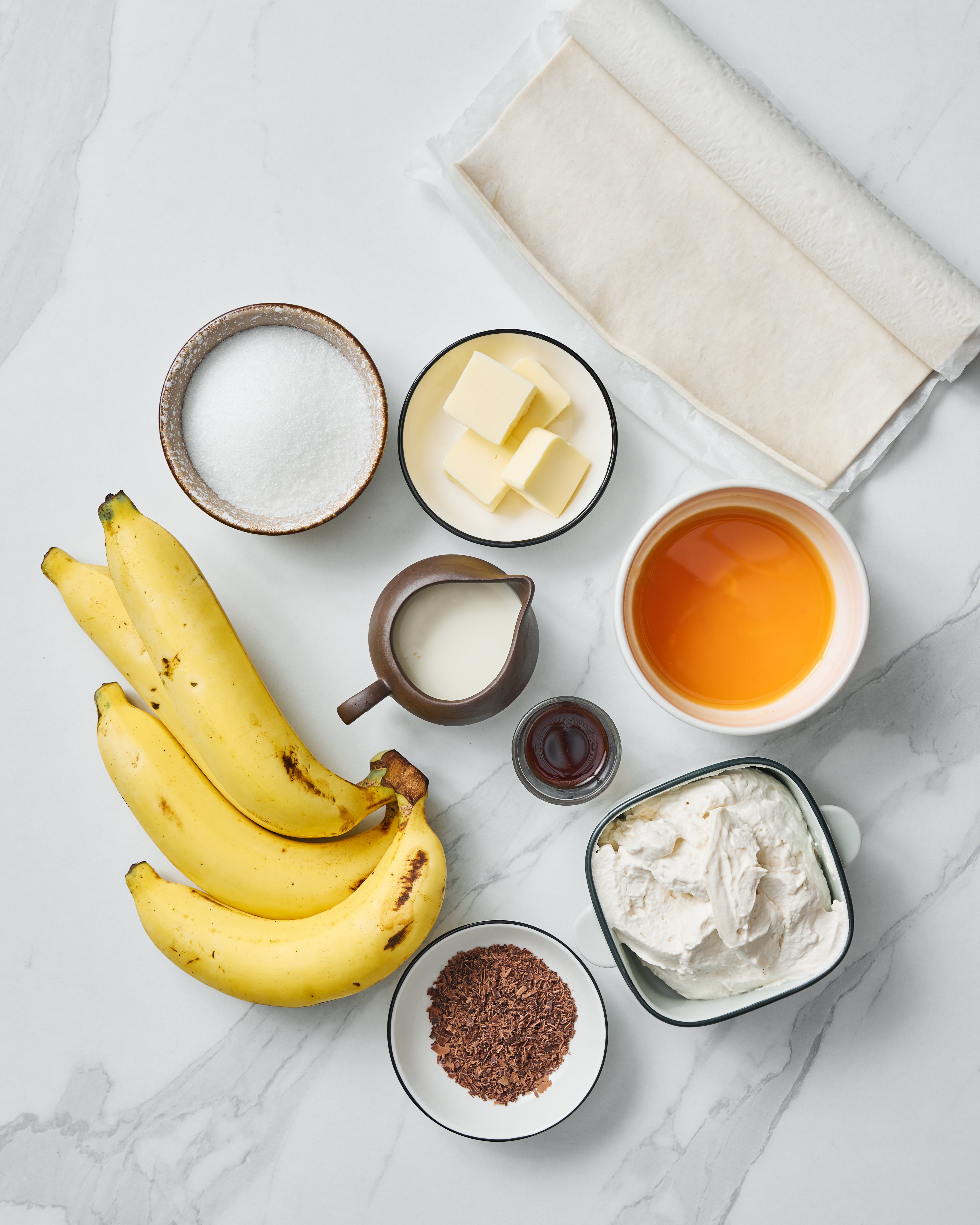 Ingredients for One-Pan Banoffee Tatin Recipe 
