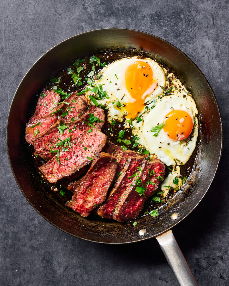 Herb Butter Steak and Eggs