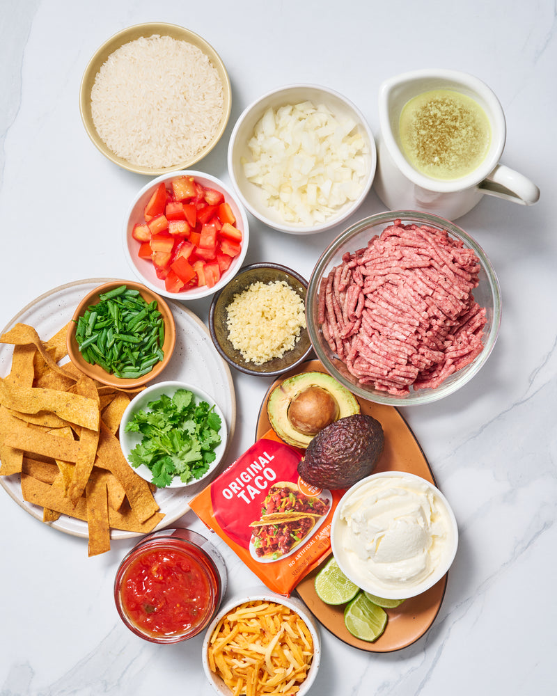 One-Pan Cheesy Taco Rice