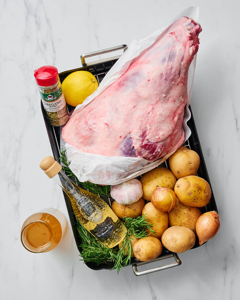 Rosemary and Garlic Butter Lamb Leg