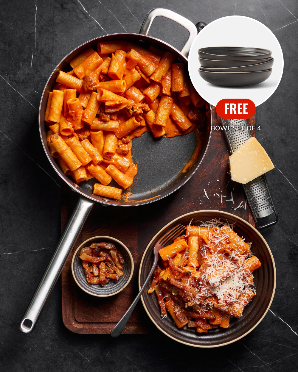MAKO 5-Ply Non-Stick Saute Pan