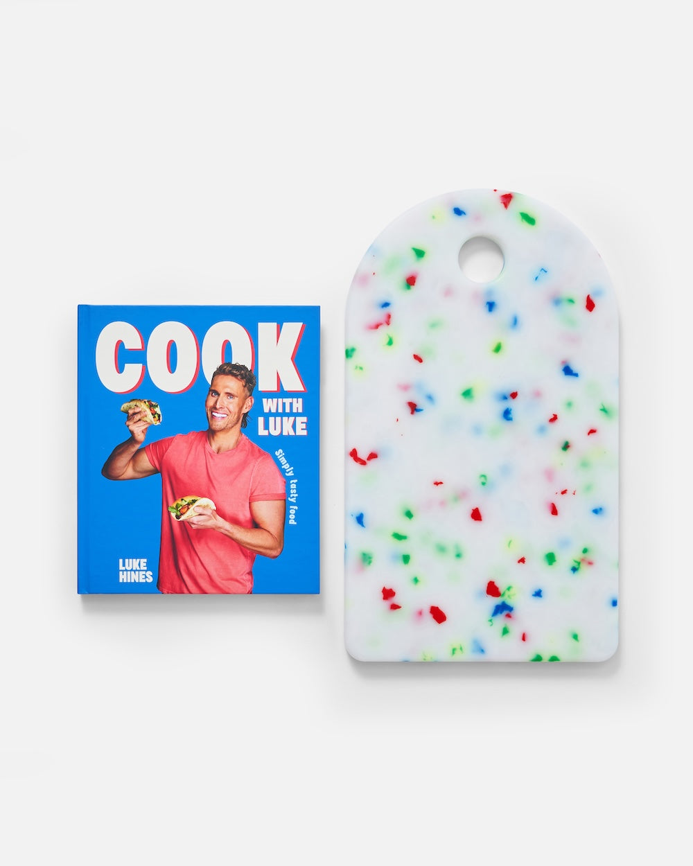 Cook with Luke & Sasni Sprinkle Recycled Chopping Board