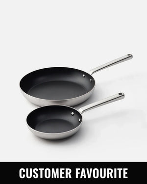 MAKO Genius 5-Ply 20cm & 30cm Non-Stick Frying Pan Duo