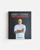 Cover of Andy Cook's The Cookbook with chef Andy Hearnden in white shirt and tattooed arms