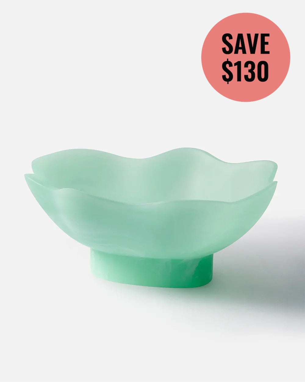Maya Resin Footed Bowl - Mint Black Friday Discount