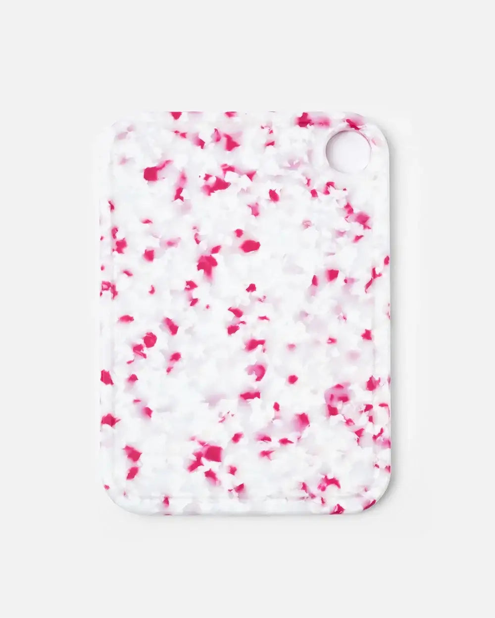 Marion Grasby's Mako Juicy Dragonfruit chopping board with pink and white terrazzo pattern