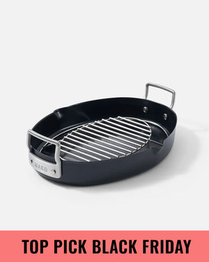 MAKO Aero Non-Stick Oval Chicken Roaster Black Friday