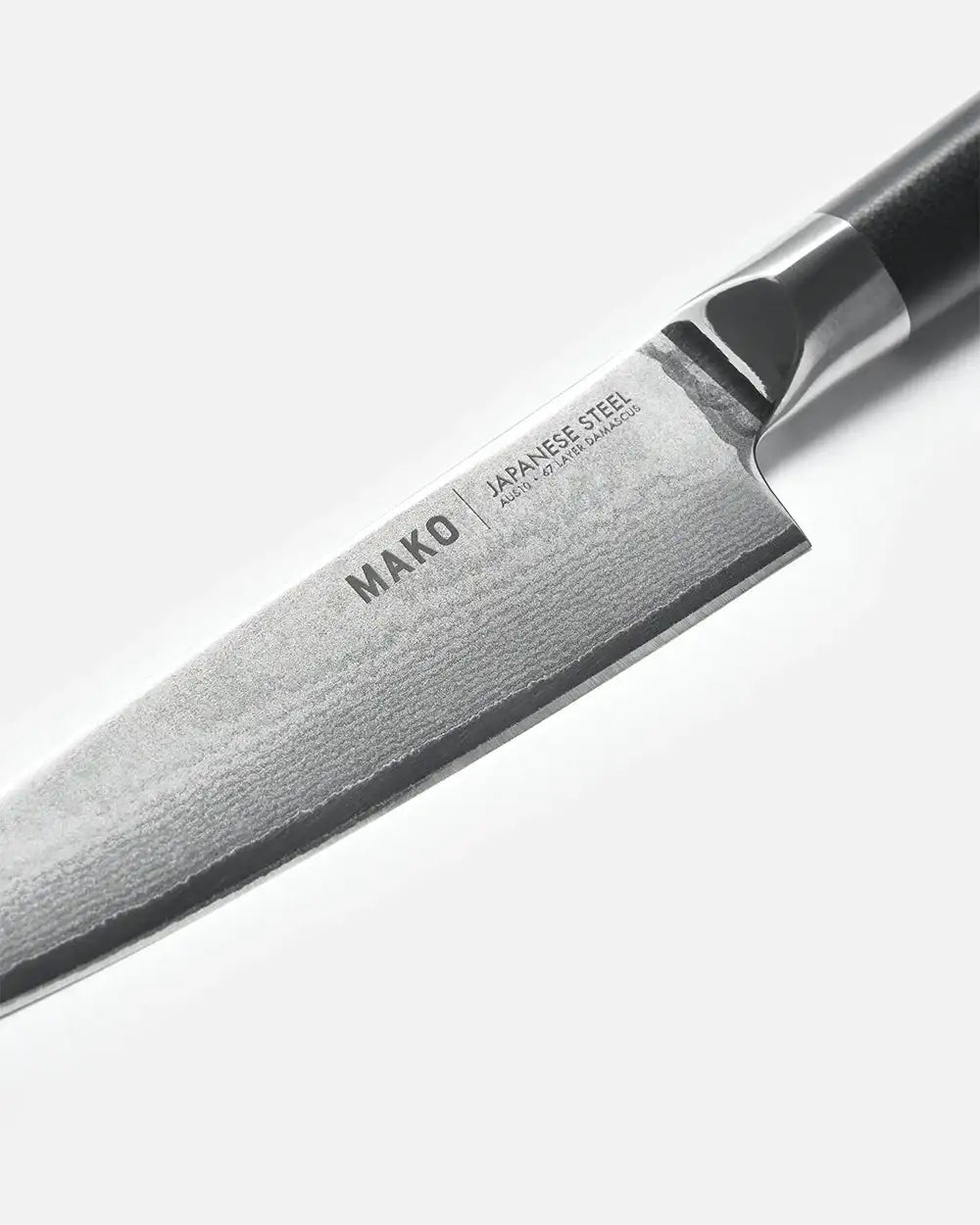 MAKO utility knife with Japanese steel, 67-layer Damascus blade by Marion Grasby