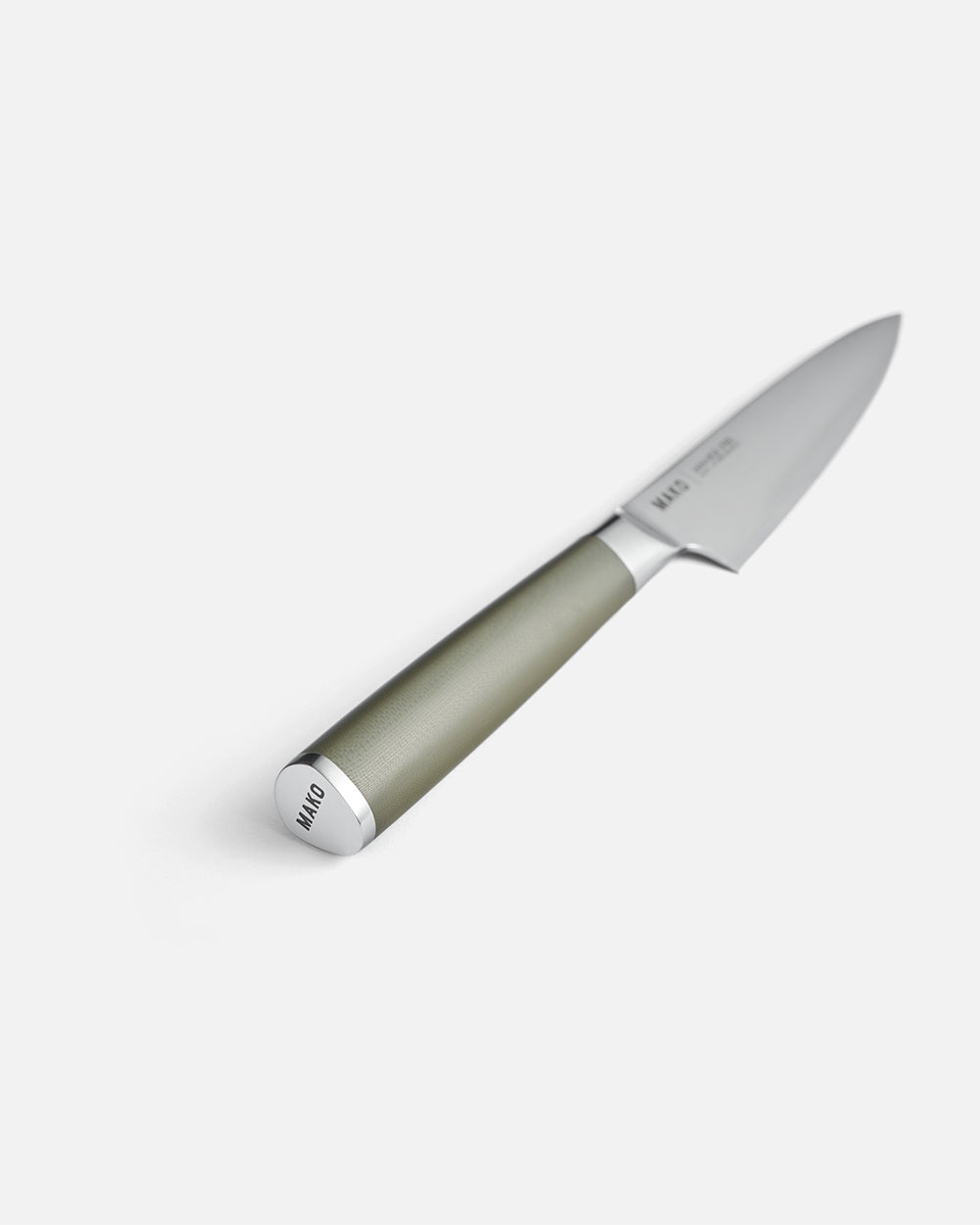 LAKUBI 【mako】 MAKO Japanese Steel Olive Green 5″ Utility Knife | CookDineHost