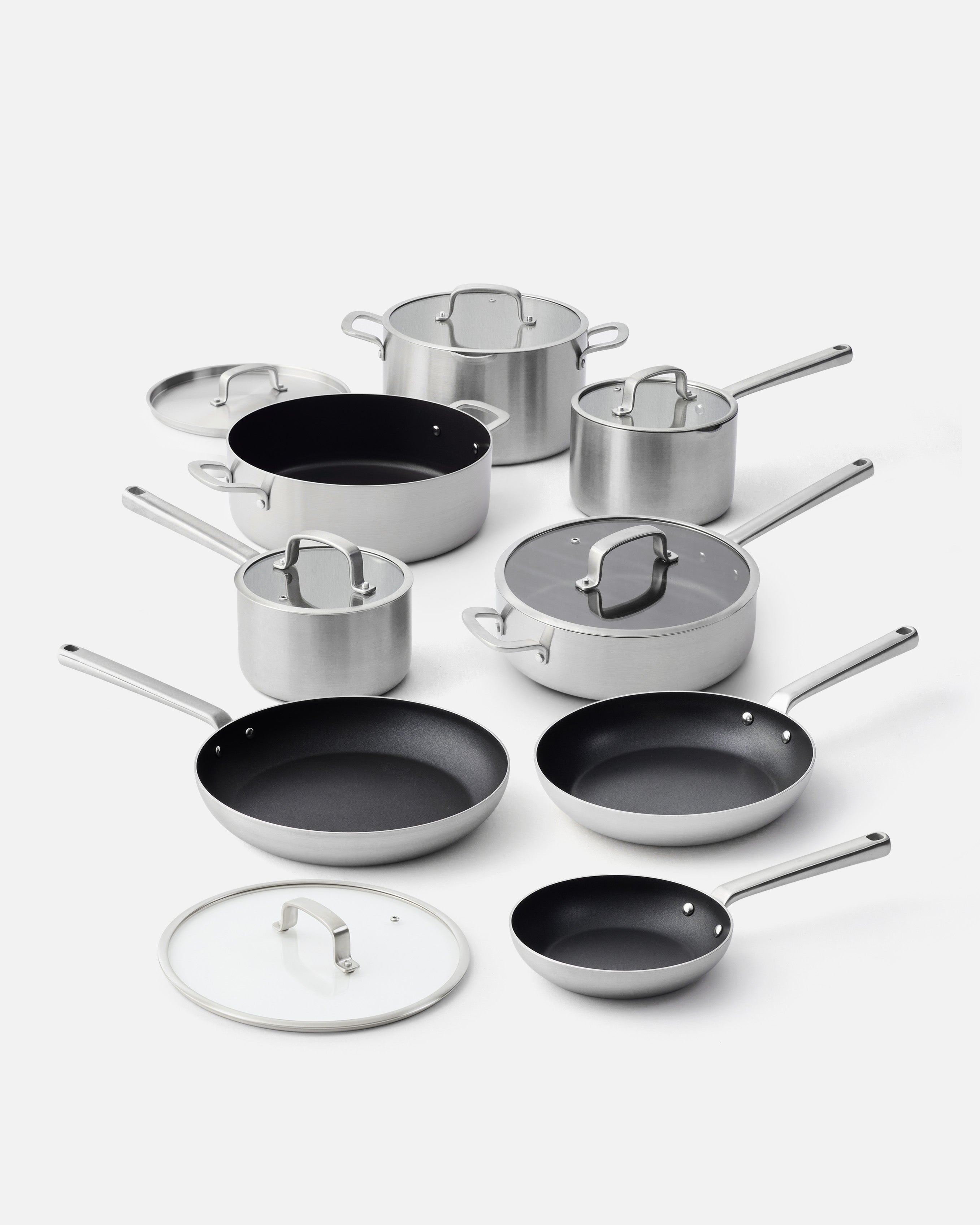 MAKO Chefs Set (9-Piece) - Non-Stick Essential & Saute Pans